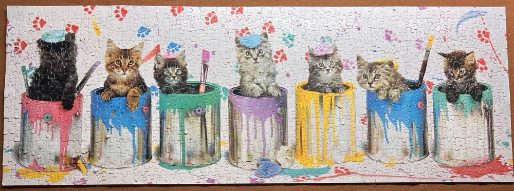 Cat Splats - “Long Shot” Series - Ceaco puzzle collectible [Barcode 021081029025] - Main Image 2