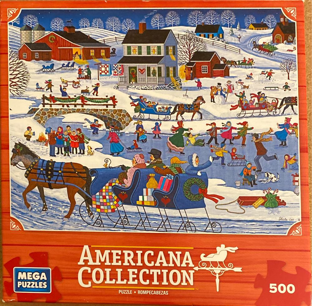 Over The River - Americana Collections puzzle collectible [Barcode 072348505486] - Main Image 2