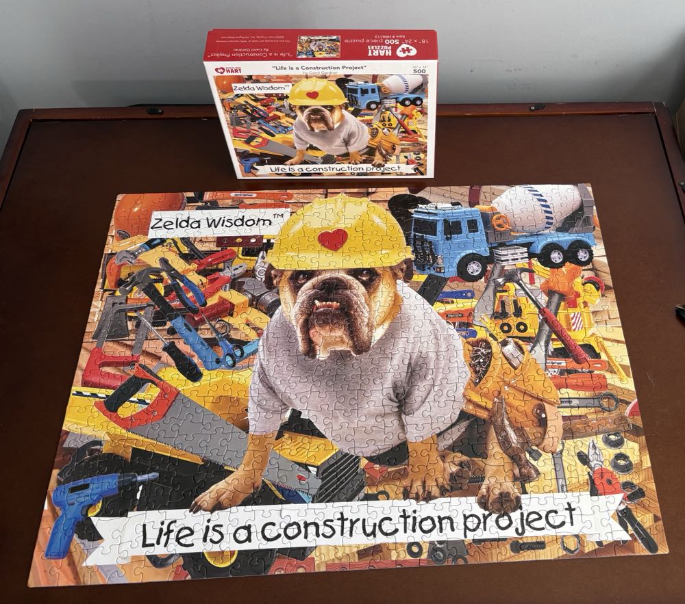 Life Is A Construction Project - Hart Puzzles puzzle collectible [Barcode 704846705722] - Main Image 3
