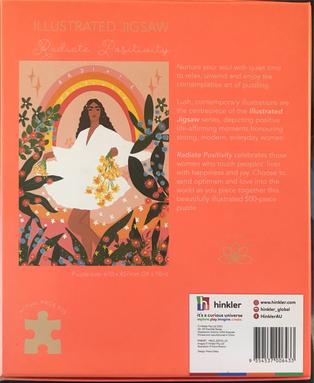 Radiate Positivity - Hinkler puzzle collectible [Barcode 9354537006433] - Main Image 2