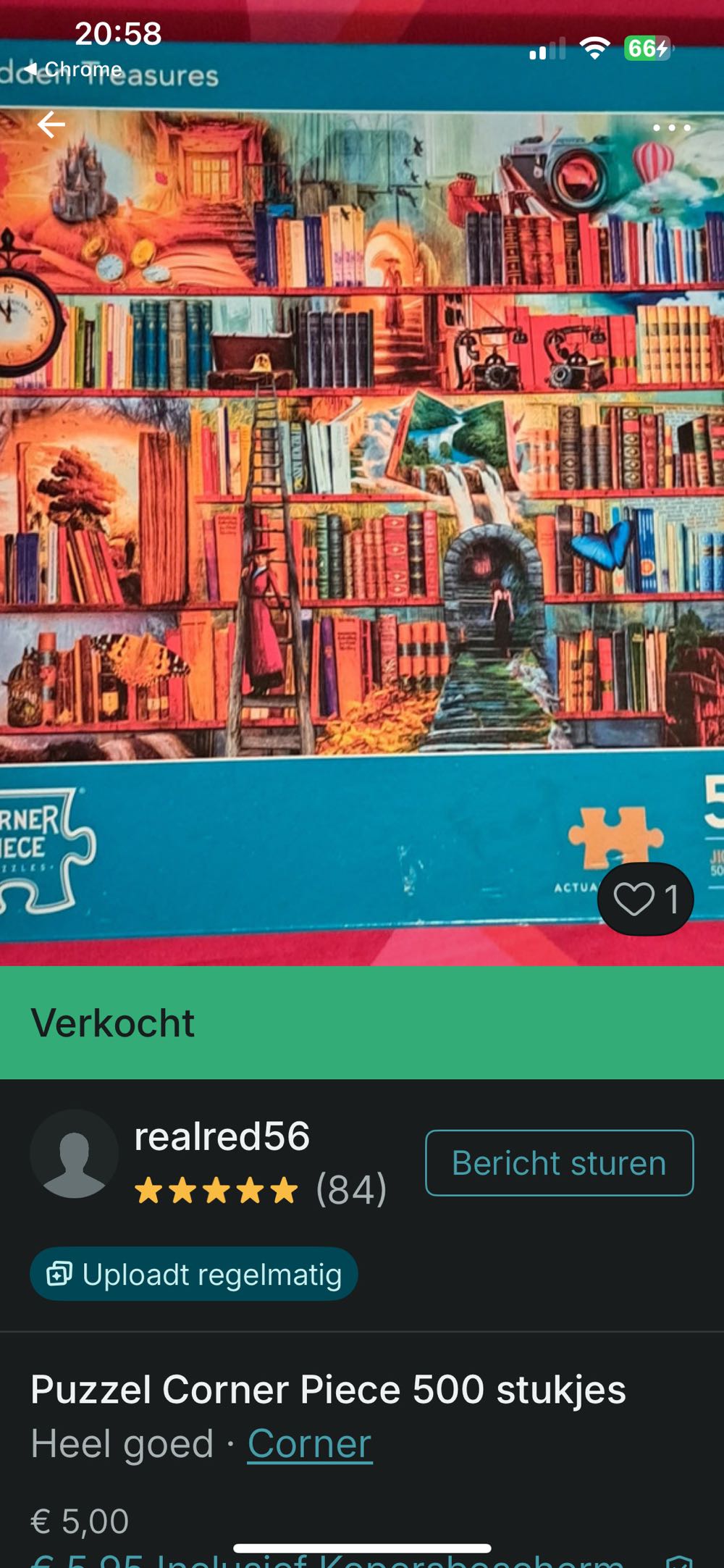 Hidden Treasures🟦 - Corner Piece puzzle collectible [Barcode 5052089347588] - Main Image 4