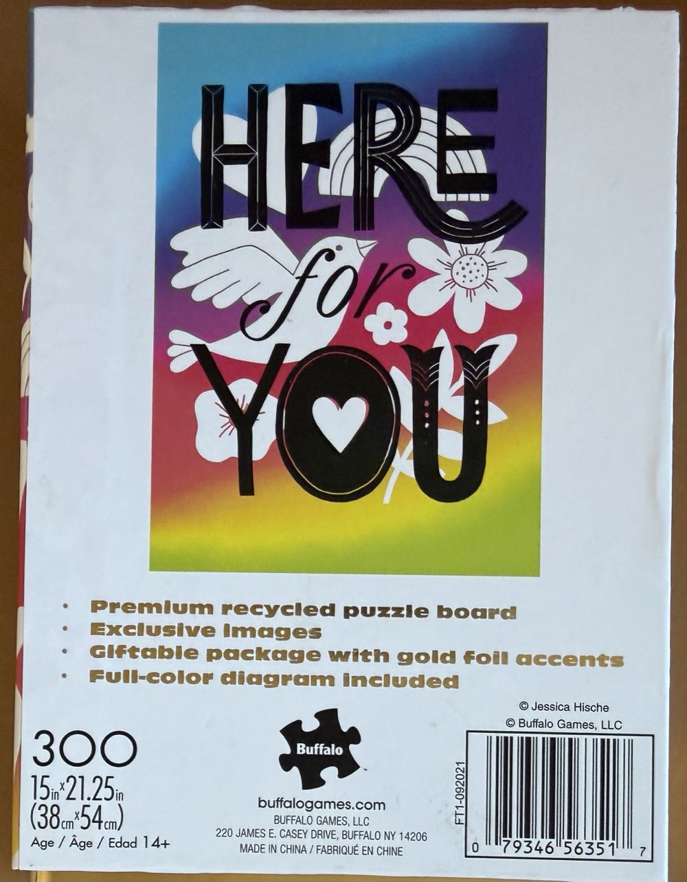 Buffalo Games Gold Here For You 300 Large Piece Jigsaw Puzzle - Buffalo Games puzzle collectible [Barcode 079346563517] - Main Image 3