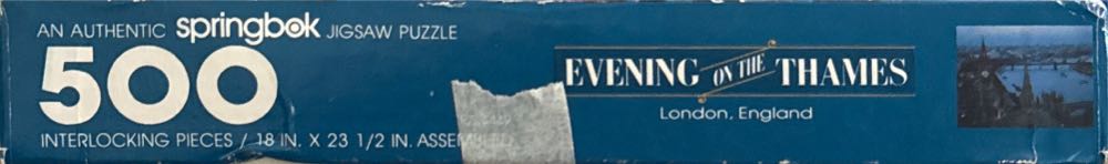 Evening On The thames - Springbok puzzle collectible - Main Image 2