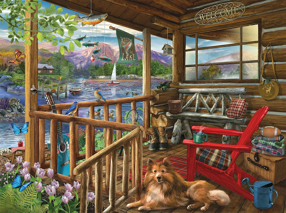 Porch Life Teresa Lilly  - Bits And Pieces puzzle collectible [Barcode 192949049988] - Main Image 3