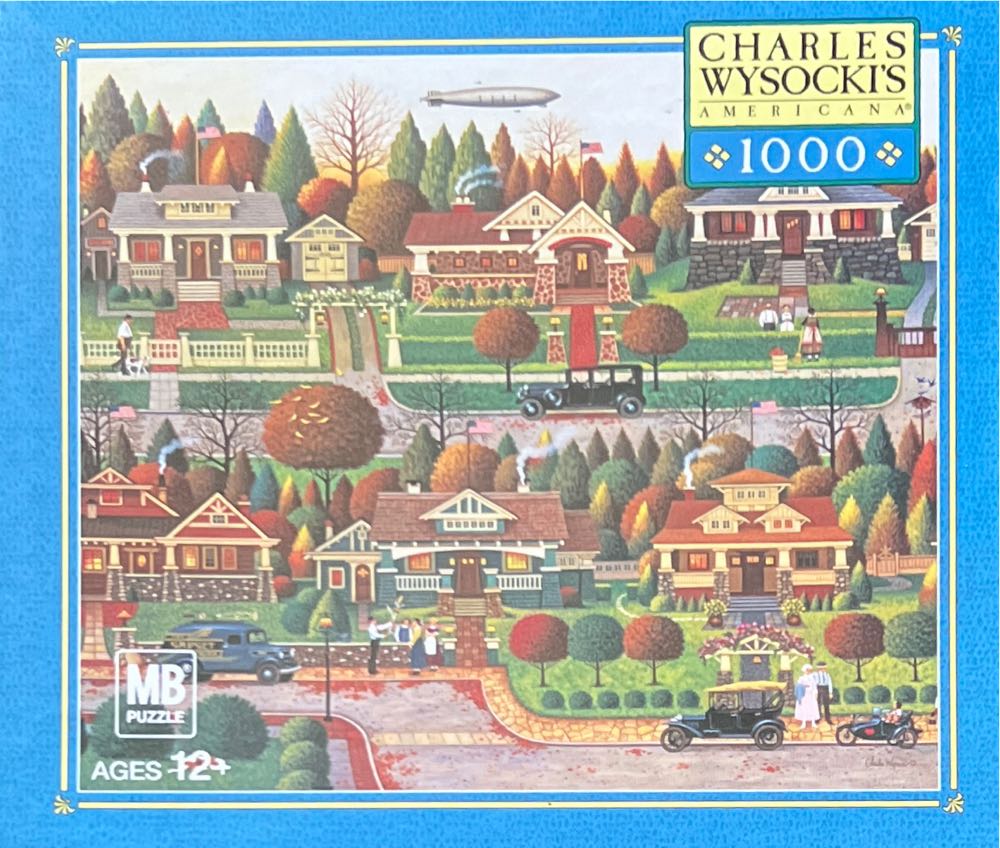 Labor Day In Bungalowville - Milton Bradley (MB) 🇺🇸 puzzle collectible - Main Image 2