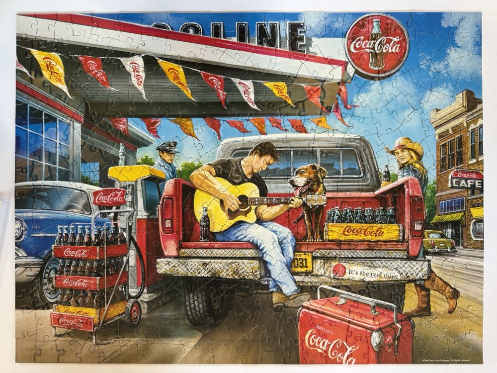 Coca Cola- A Refreshing Pit Stop - MasterPieces puzzle collectible [Barcode 705988324123] - Main Image 3