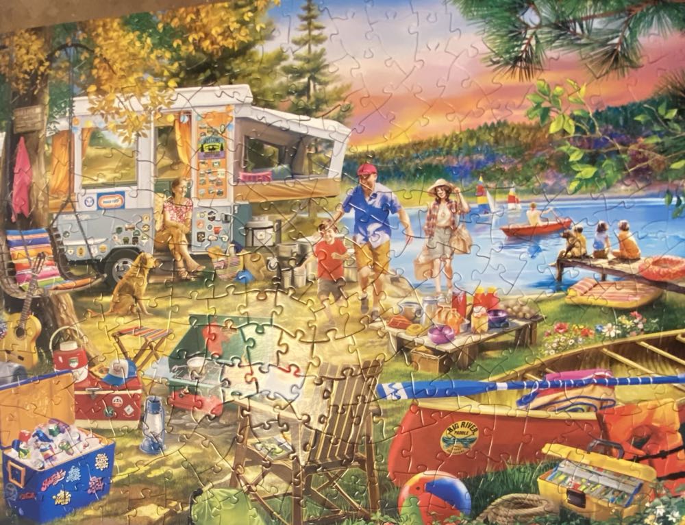 SOLD Waterside Wanderlust - Masterpiece Puzzles puzzle collectible [Barcode 705988324130] - Main Image 2