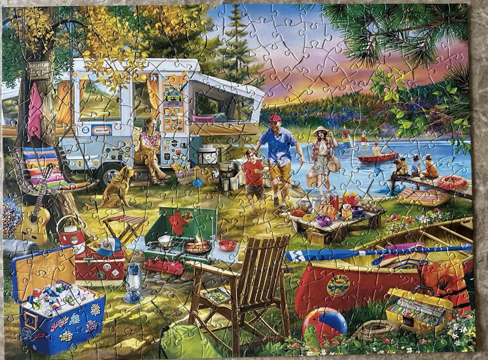 SOLD Waterside Wanderlust - Masterpiece Puzzles puzzle collectible [Barcode 705988324130] - Main Image 3
