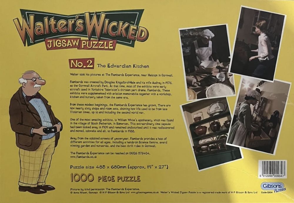 Walters Wicked No. 2 The Edwardian Kitchen - Gibsons puzzle collectible [Barcode 5012269009347] - Main Image 2