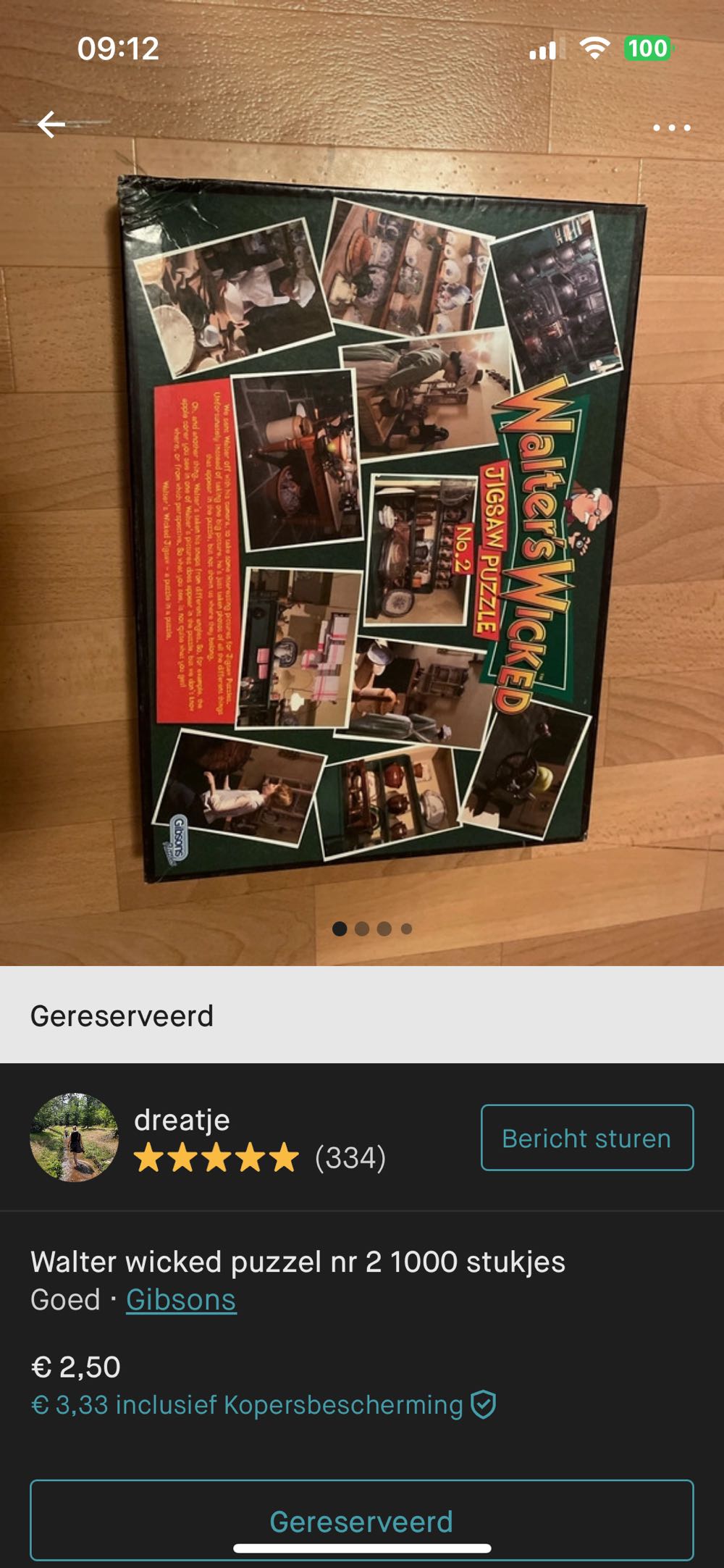 Walters Wicked No. 2 The Edwardian Kitchen - Gibsons puzzle collectible [Barcode 5012269009347] - Main Image 4