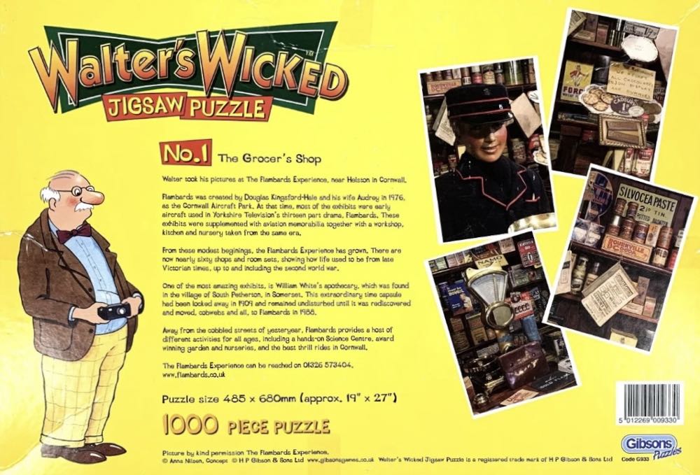 Walters Wicked No. 1 Grocers Shop - Gibsons puzzle collectible [Barcode 5012269009330] - Main Image 2