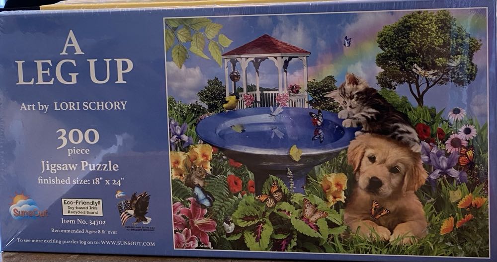 A Leg Up 300 Pieces Sunsout Up - SunsOut puzzle collectible [Barcode 796780347021] - Main Image 2