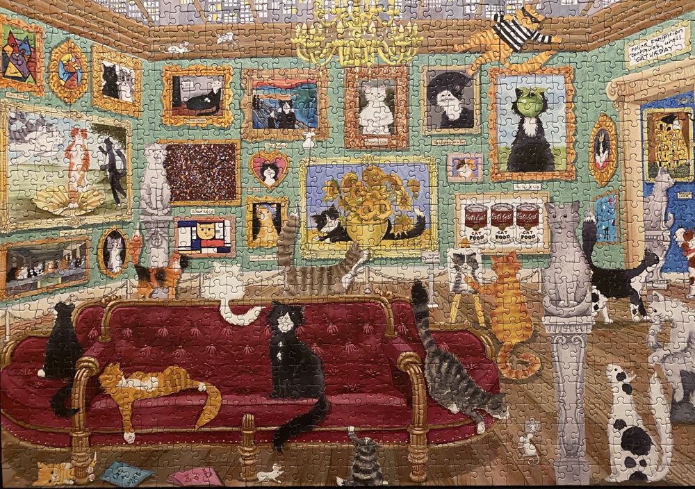 Night At The Meowseum - Gibsons puzzle collectible [Barcode 5012269064025] - Main Image 2