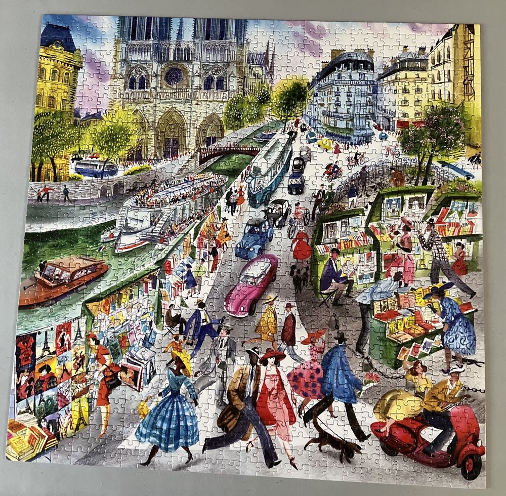 Paris Bookseller - eeBoo Piece & Love puzzle collectible [Barcode 689196515927] - Main Image 4