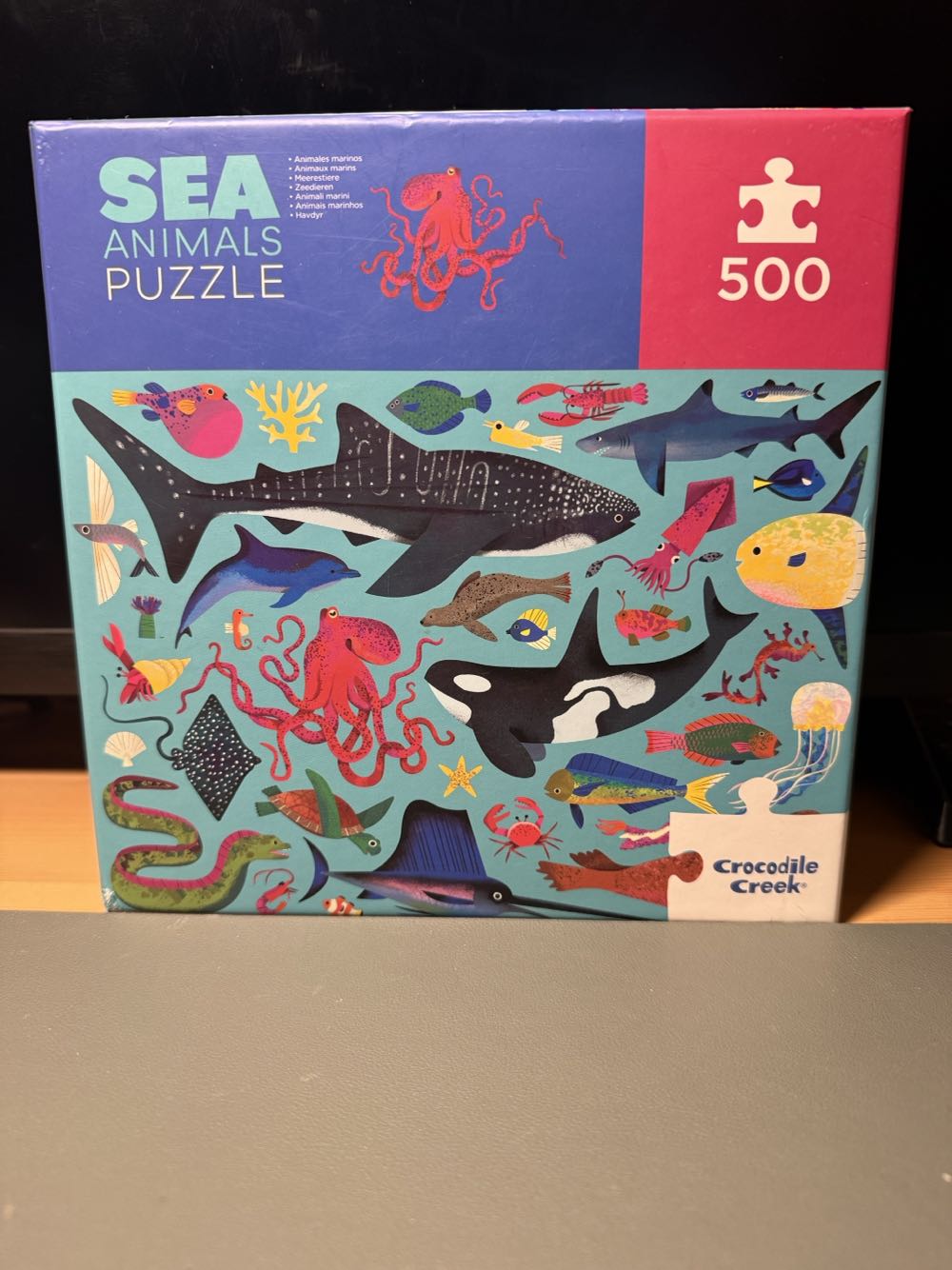 Sea Animals - Crocodile Creek puzzle collectible [Barcode 732396288617] - Main Image 2