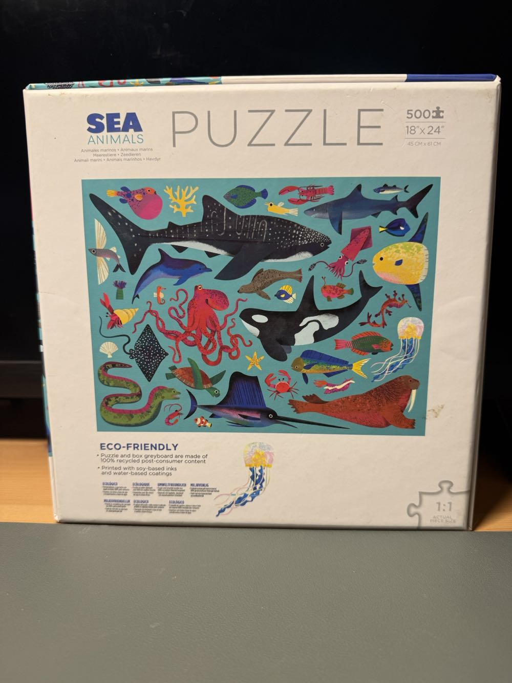 Sea Animals - Crocodile Creek puzzle collectible [Barcode 732396288617] - Main Image 3