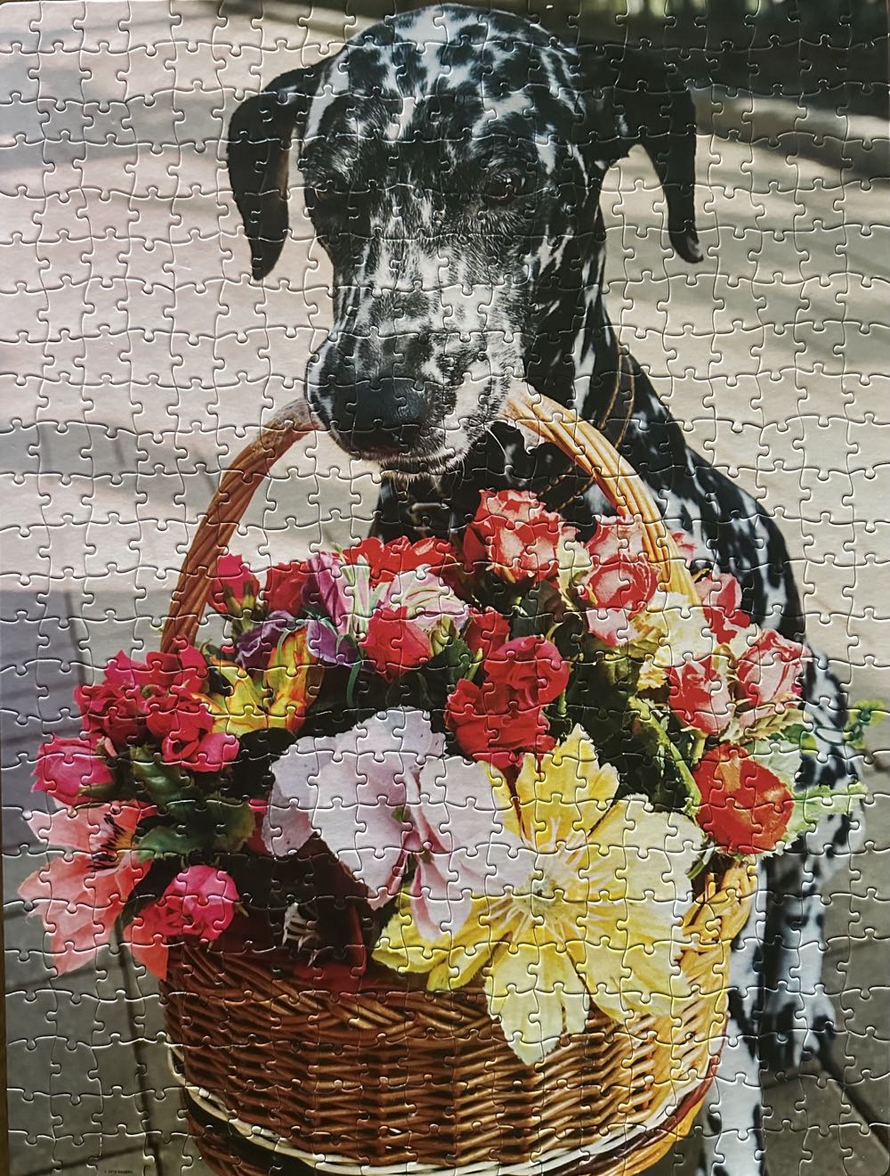 Dalmatian With Flowers - MB Puzzle puzzle collectible - Main Image 2