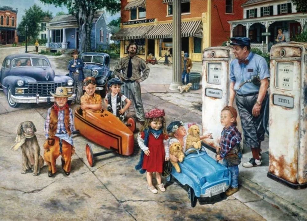 Kids & Cars/ Gassing Up - Bei Bi La puzzle collectible - Main Image 2