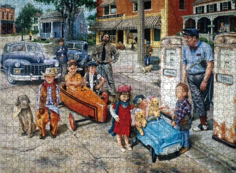 Kids & Cars/ Gassing Up - Bei Bi La puzzle collectible - Main Image 3