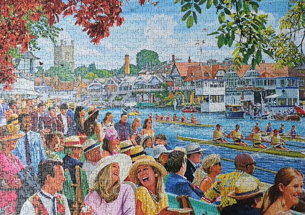 Rowing At The Regatta - Gibsons puzzle collectible - Main Image 2
