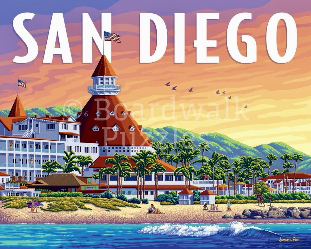 American Cities : San Diego 🆕 - Boardwalk Puzzle Company puzzle collectible [Barcode 671095905572] - Main Image 2