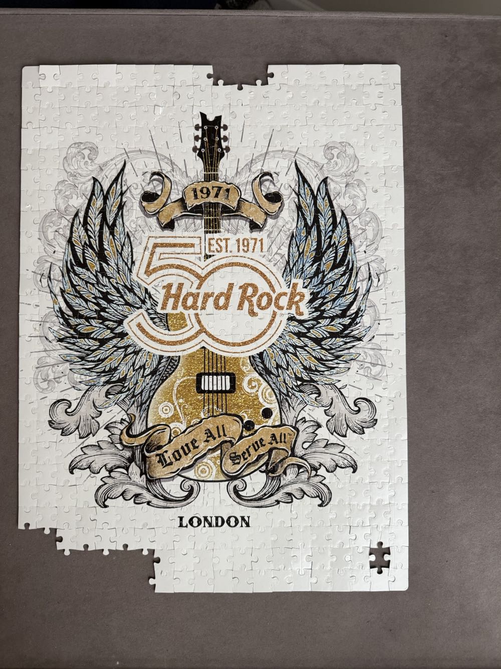 Hard Rock Cafe London 50th Anniversary 2 In 1 Double Sided Puzzle 500 Pcs  puzzle collectible [Barcode 886676338032] - Main Image 2