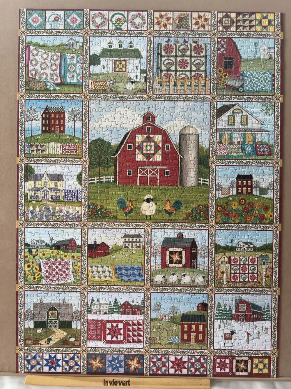 Quilt Country - Cobble Hill 🇺🇸 puzzle collectible [Barcode 625012402620] - Main Image 2