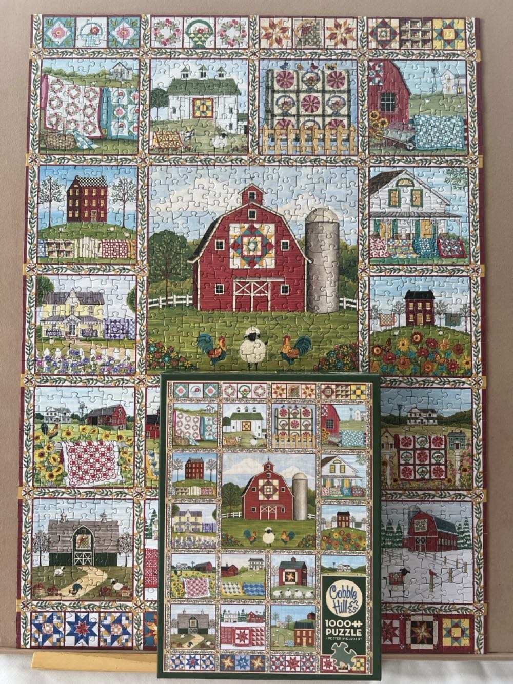 Quilt Country - Cobble Hill 🇺🇸 puzzle collectible [Barcode 625012402620] - Main Image 3