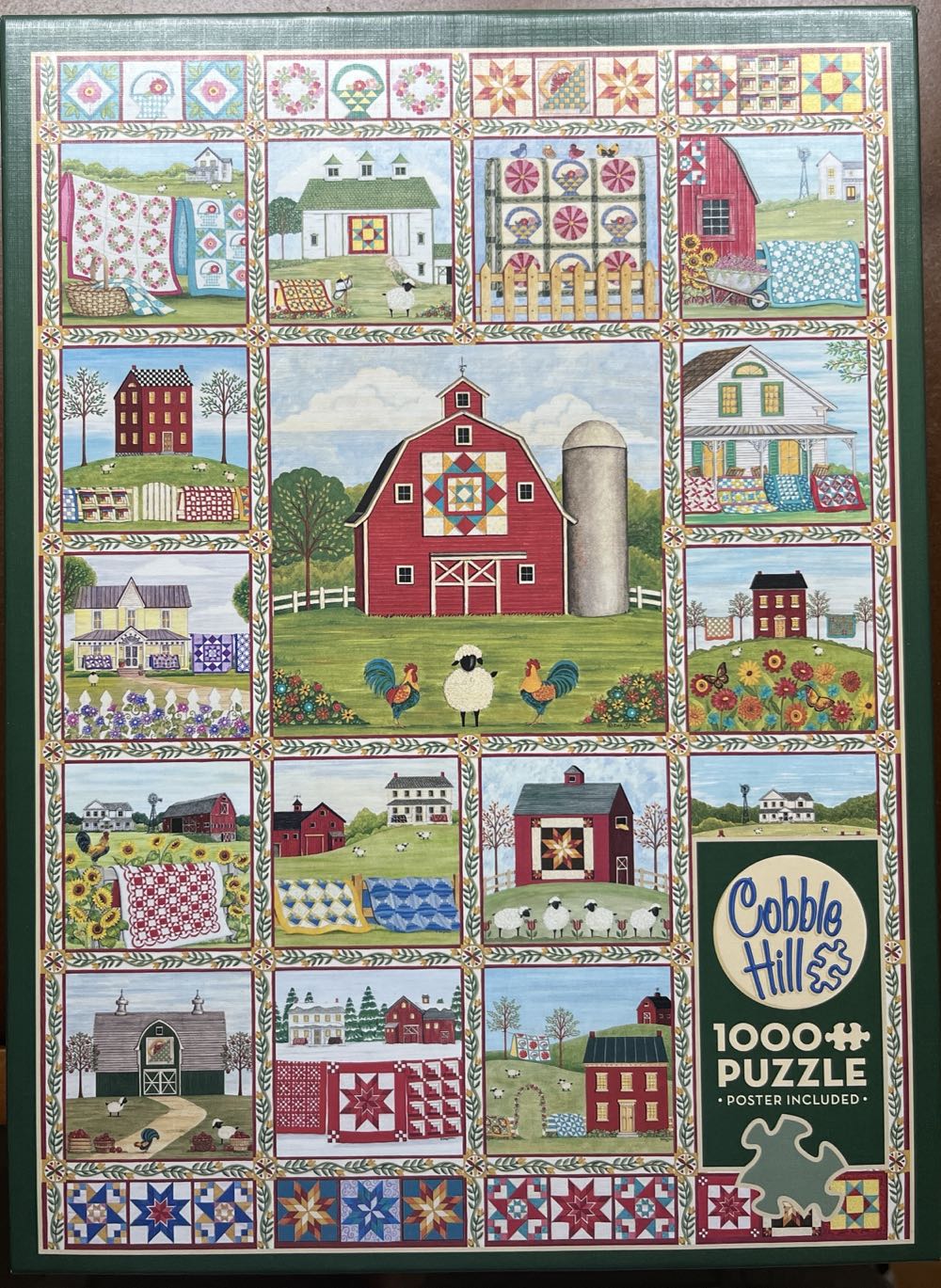 Quilt Country - Cobble Hill 🇺🇸 puzzle collectible [Barcode 625012402620] - Main Image 4