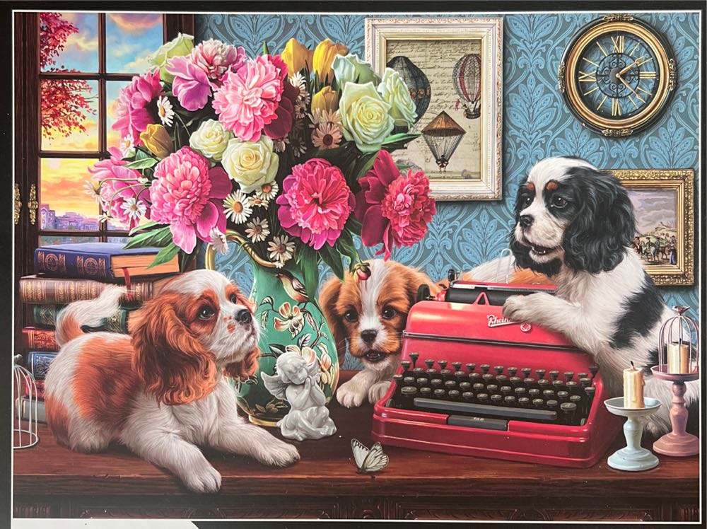 Dogs Playing On The Table - Whitcoulls puzzle collectible - Main Image 2