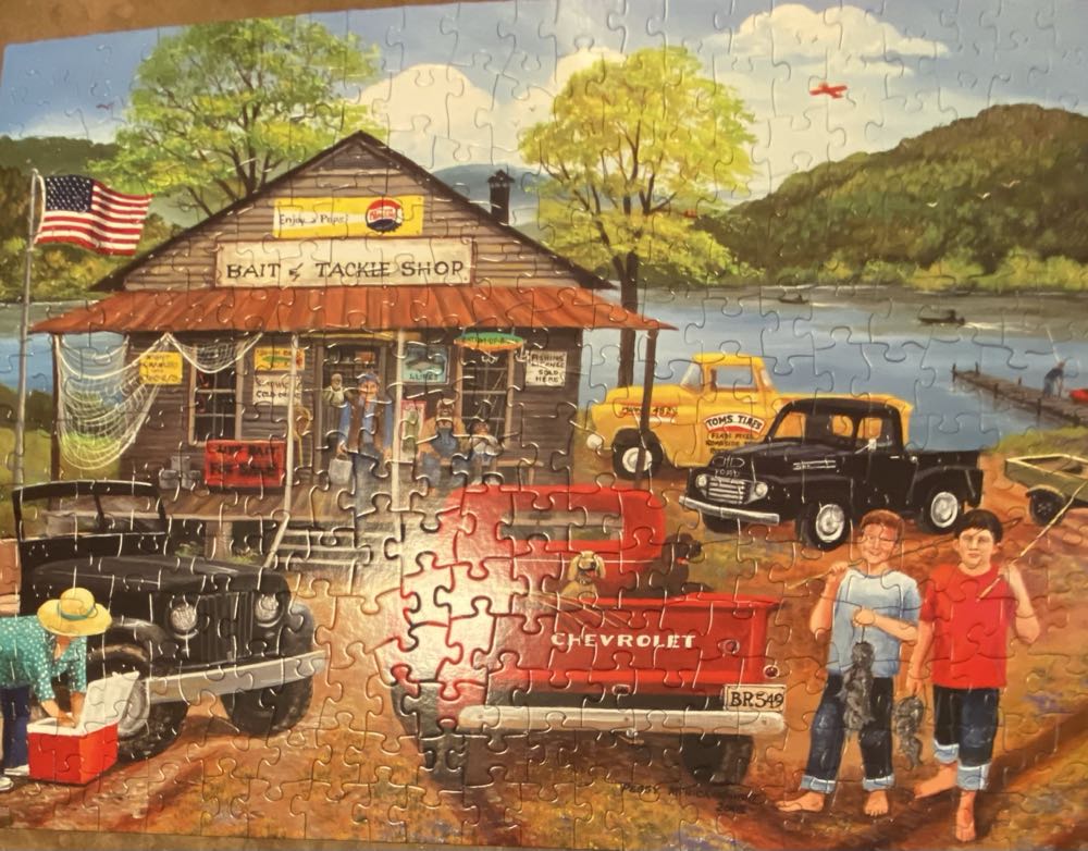 Bait & Tackle Shop Karen  - SunsOut puzzle collectible [Barcode 796780221406] - Main Image 2
