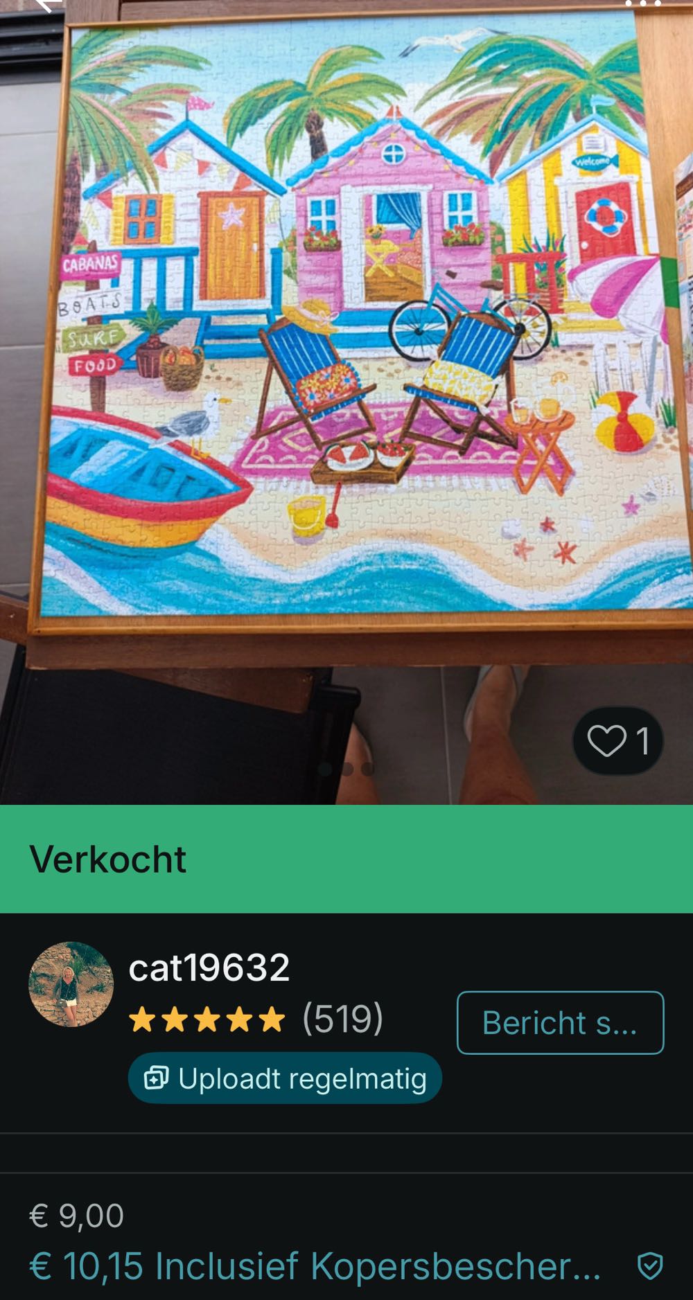 Beach Huts - Magnolia puzzle collectible [Barcode 8699375068641] - Main Image 4