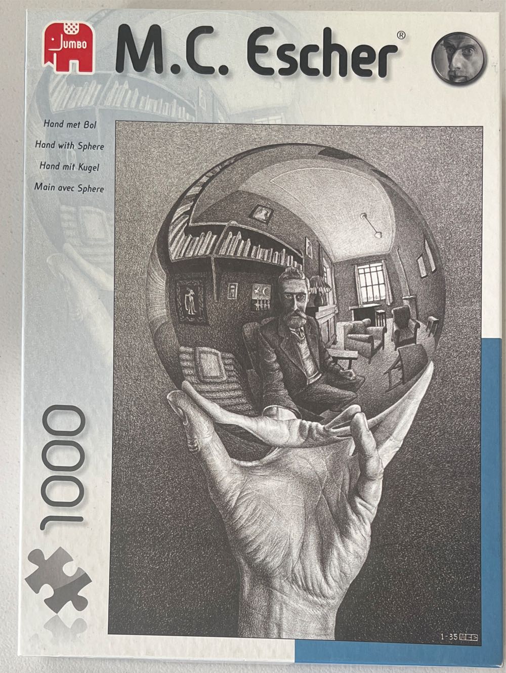 Jumbo Hand With Escher Jumbo Escher De  puzzle collectible [Barcode 8710126130926] - Main Image 2