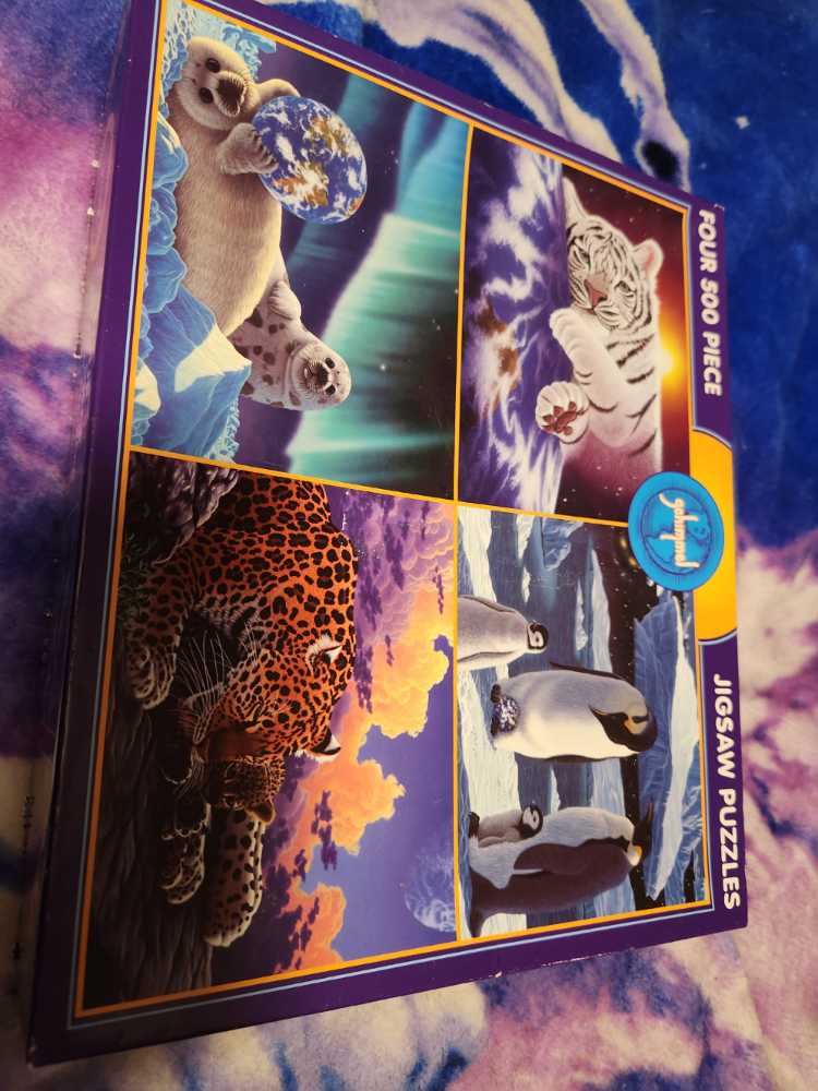 Schimmel 4Pk The Lights Of Home/ Together Time/ Cuddle Time/ The Nurtures - Ceaco puzzle collectible [Barcode 021081036443] - Main Image 2