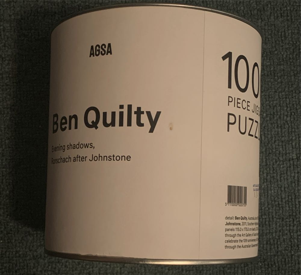 AGSA Series: Ben Quilty - Evening Shadows, Rorschach after Johnstone - Art Gallery of South Australia puzzle collectible [Barcode 3770000020755] - Main Image 2