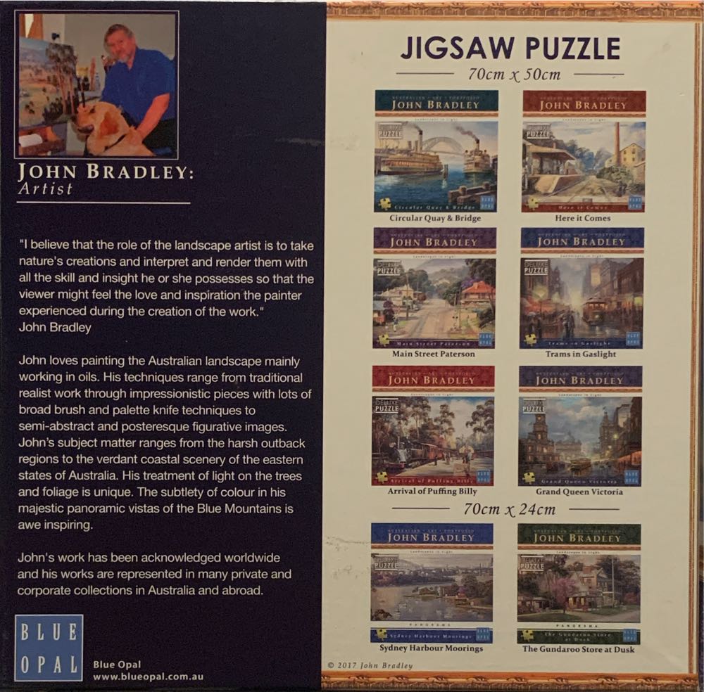 Australian Art Portfolio: John Bradley - Grand Queen Victoria - Blue Opal 🇦🇺 puzzle collectible [Barcode 633793019272] - Main Image 2