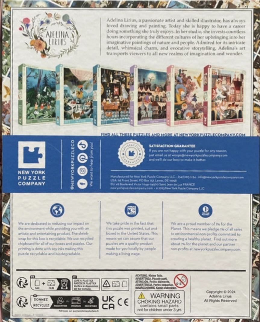 Among Flowers - New York Puzzle Company puzzle collectible [Barcode 840291701824] - Main Image 3