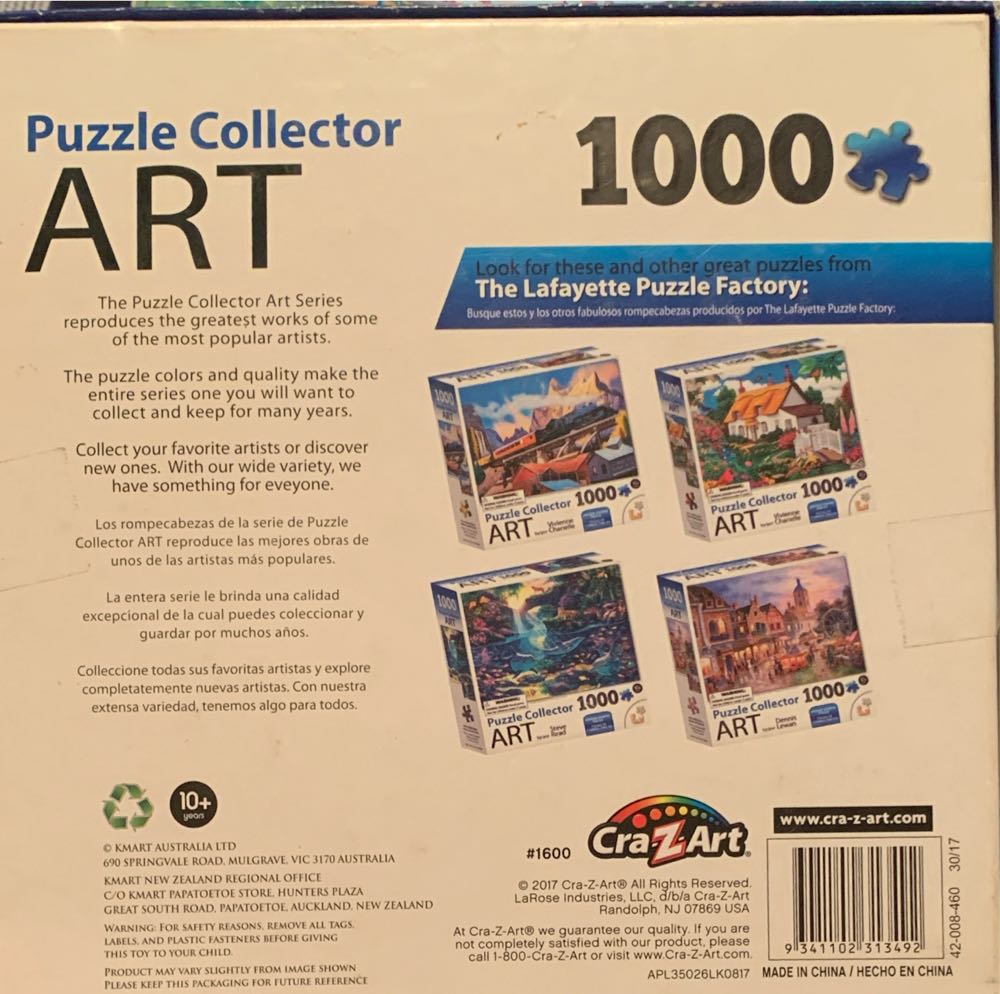 Puzzle Collector Art Series: Vivienne Chanelle- West Mountain Lumber Train - K-Mart | Lafayette Puzzle Factory puzzle collectible [Barcode 9341102313492] - Main Image 2