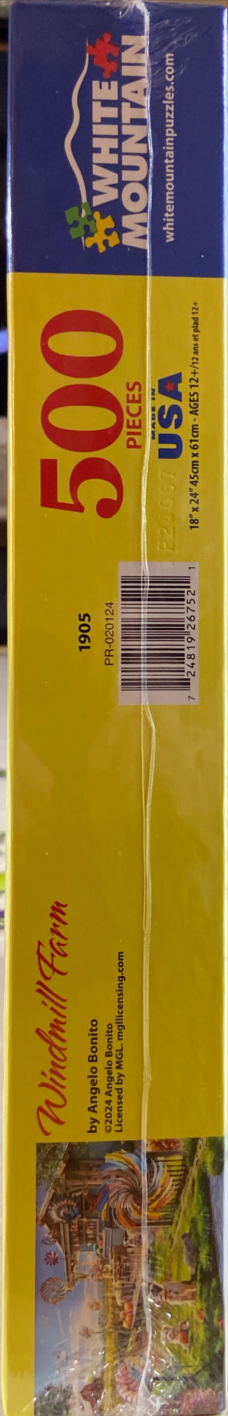 Windmill Farm - White Mountain Puzzles puzzle collectible [Barcode 724819267521] - Main Image 2