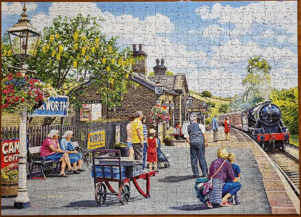 At The Station - Corfe Castle - Holdson puzzle collectible [Barcode 9414131770519] - Main Image 2