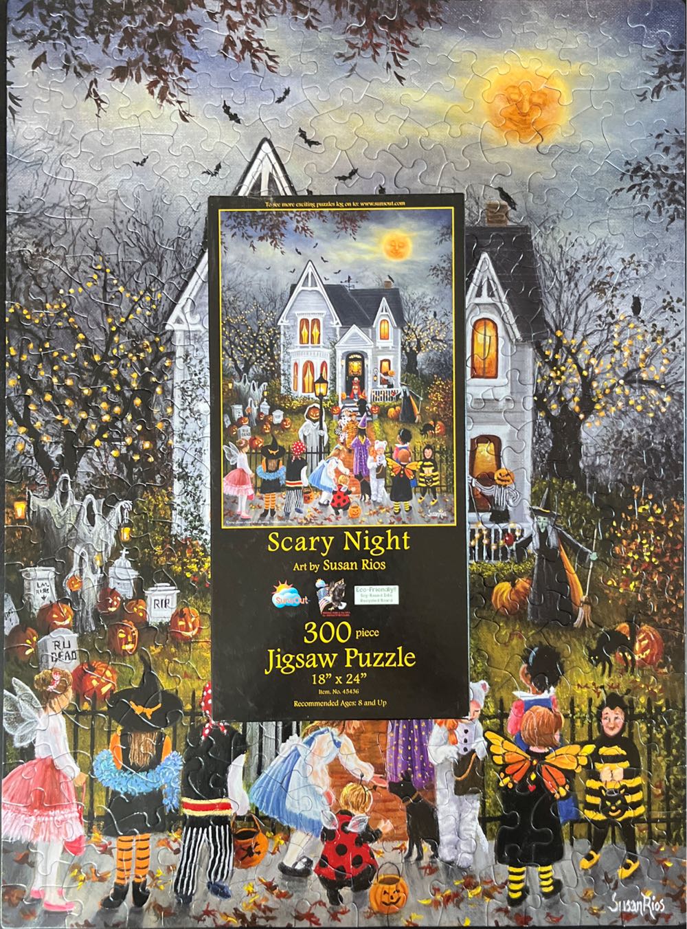 Scary Night 🟦 - SunsOut puzzle collectible [Barcode 796780454361] - Main Image 4