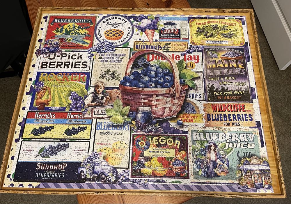 Blueberries- JENNI - White Mountain Puzzles puzzle collectible - Main Image 2