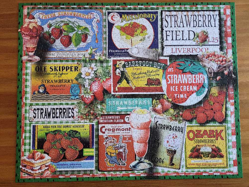 Strawberries  - White Mountain puzzle collectible - Main Image 2
