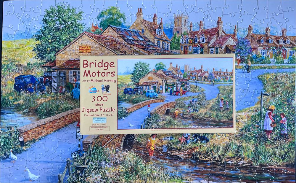 Bridge Motors 🟦 - SunsOut puzzle collectible [Barcode 796780504158] - Main Image 4