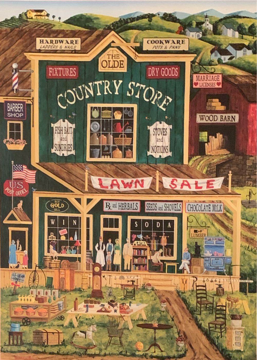 Small Town Folk’ Series: The Olde Country Store - Holdson puzzle collectible [Barcode 9414131097425] - Main Image 3
