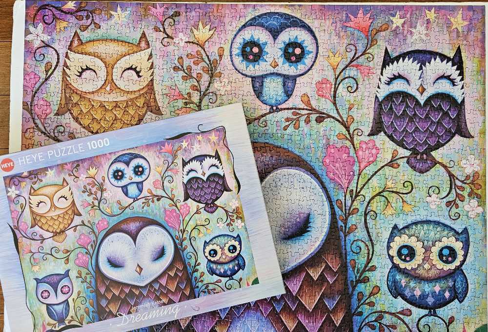 Dreaming Great Big Owl - HEYE puzzle collectible [Barcode 4001689297688] - Main Image 3
