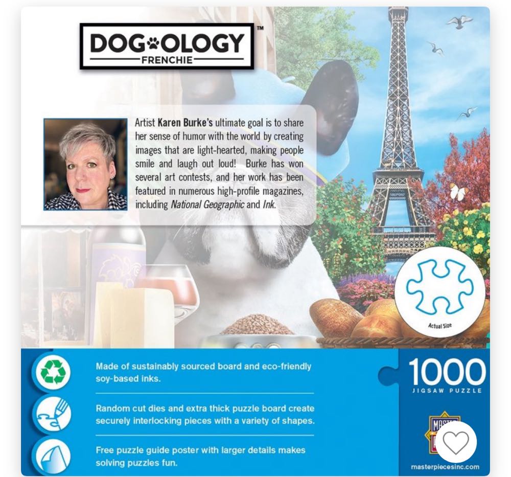 Dogology - Frenchie - MasterPieces puzzle collectible [Barcode 705988724114] - Main Image 2