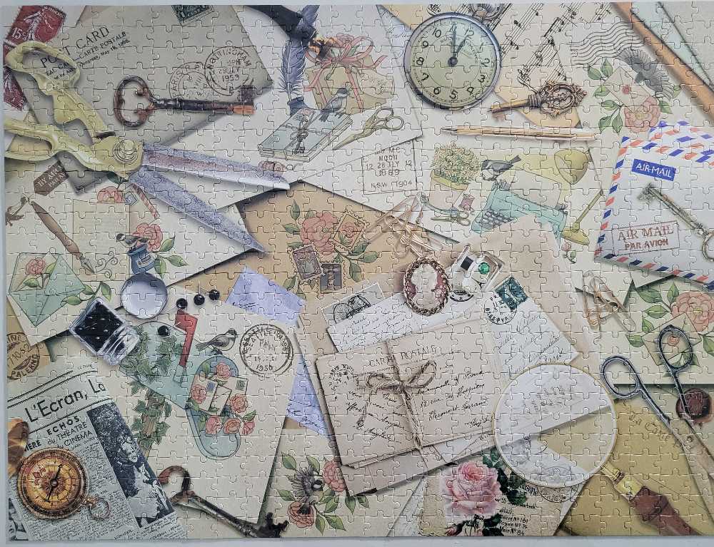 Vintage Correspondence And Nature Puzzle By Holiday Peaktm - Silver Star Brands puzzle collectible [Barcode 840167219286] - Main Image 2