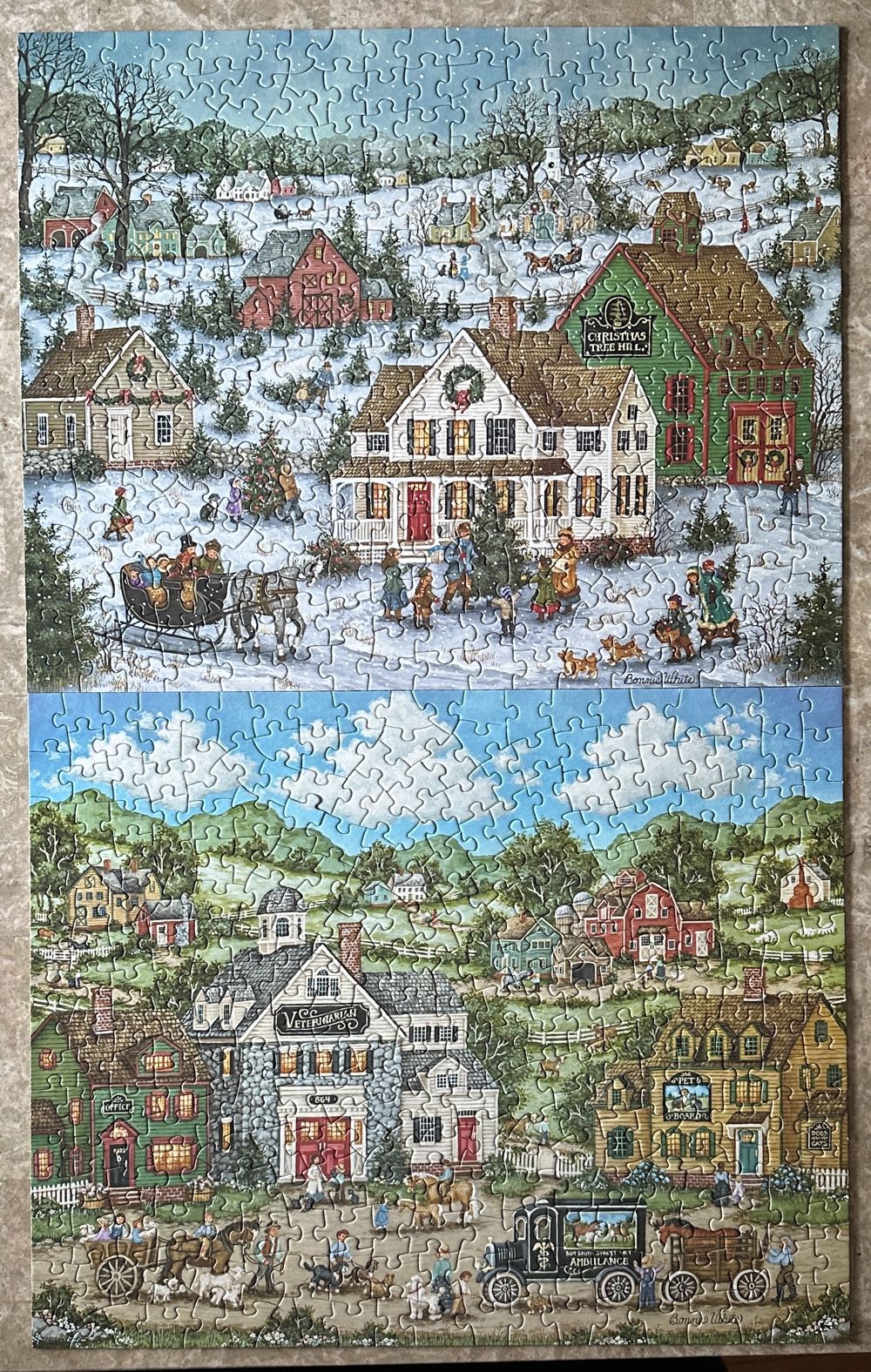 Seasons In The Country 4 In 1 Puzzle Set - Bits & Pieces puzzle collectible [Barcode 192949080400] - Main Image 3