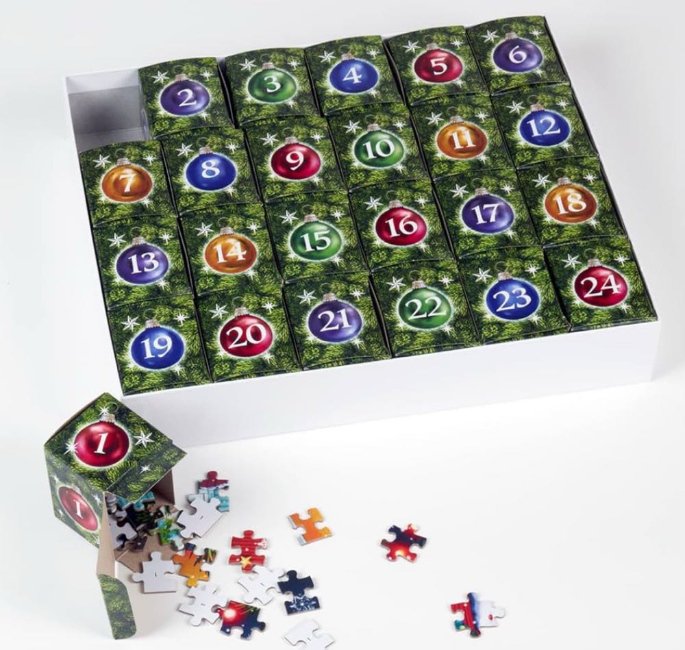 Advent Stained Glass Nativity ✅ - Vermont Christmas Company puzzle collectible [Barcode 819273024312] - Main Image 2